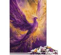 Purple Phoenix Rising Puzzle Imposible,desafío for Adults Juego Educativo 1000 Piezas Obra De Arte De Juego De para Adultos Y Niños A Partir De 12 Años 1000pcs (38x26cm)
