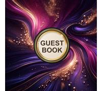 Purple Pink and Gold Guest Book for Weddings and Events: Any Special Occasion You Want to Remember Make your special day even more memorable with this elegant guest book. 8.5" x 8.5" inches