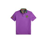 Purple Polo de piqué estampado Classic Fit XS