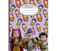 Purple Pop Aesthetic Anime Composition Notebook: 120 Pages Wide Ruled 8.5 x 11 in, Futuristic Girl Group Journal for Kpop Fans and Teens