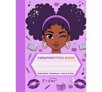 Purple Praise: Cute Wide-Ruled Composition Book for Brilliant Black Girls
