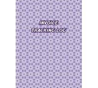 Purple Precision Invoice Record Book: Modern Geometric Matte Cover | Large 8.25 × 11 Business Expense & Invoice Tracking Log | Professional Accounting & Payment Organizer
