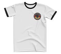 Purple Print House Camiseta de fútbol de Alemania, Alemania, Alemania, Alemania, Alemania, regalos para hombre, color blanco y negro