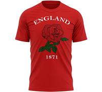 Purple Print House Camiseta de rugby de Inglaterra 1871, regalo de cumpleaños de Inglaterra para fanáticos del rugby inglés, idea de regalo de torneo de rosa roja, camisas de naciones para hombres,