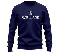 Purple Print House Scotland 1873 - Sudadera para hombre, diseño de cardo escocés, azul marino, S