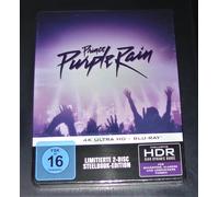Purple Rain Con Prince Edición Limitada Steelbook 4K Blu Ray + Blu Ray Nuevo OVP