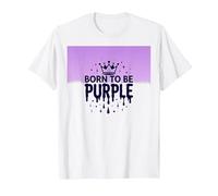 Purple Reign: Explosión Real de la Corona para los entusiastas Reales Camiseta, Hombre, Blanco, XL