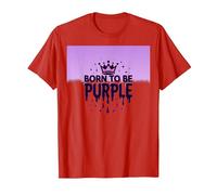 Purple Reign: Explosión Real de la Corona para los entusiastas Reales Camiseta, Hombre, Rojo, M
