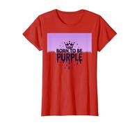Purple Reign: Explosión Real de la Corona para los entusiastas Reales Camiseta, Mujer, Rojo, 3XL