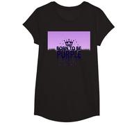 Purple Reign: Explosión Real de la Corona para los entusiastas Reales Camiseta, Niñas, Negro, XS
