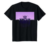 Purple Reign: Explosión Real de la Corona para los entusiastas Reales Camiseta, Niños, Negro, 12 años