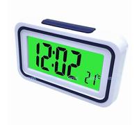 (PURPLE) Russian Talking LCD Digital Alarm Clock with Thermometer, Backlit, for Blind or Low Vision, 4 Colors 9905RU watch