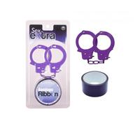 PURPLE SEX EXTRA PVC CINTA BONDAGE Y ESPOSAS