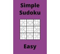 Purple Simple Sudoku Book, 9x9 Puzzles, 100 Pages, 5x8, Easy