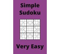 Purple Simple Sudoku Book, 9x9 Puzzles, 100 Pages, 5x8, Very Easy