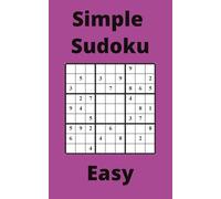 Purple Simple Sudoku Book, 9x9 Puzzles, 250 Pages, 5x8, Easy