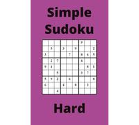 Purple Simple Sudoku Book, 9x9 Puzzles, 300 Pages, 5x8, Hard