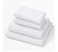 Purple SoftStretch Sheets, Queen Size, Rayon Blend, Moisture-Wicking, True White, Fits Purple & Other Mattresses, Stretch for Adaptive Support