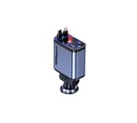 (Purple Star) Star Charge 4-in-1 - Retractable Car Charger with Stars Roof Light