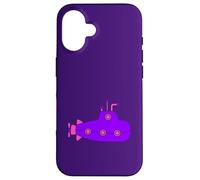 Purple Submarine Dive Nautical Sumergible Marine Sea Crew Carcasa para iPhone 16