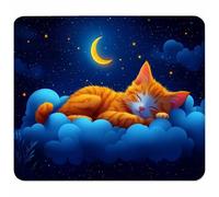 Purple Tappetino Mouse Piccolo 230x180x3mm, Tappetino Scrivania con Bordo Cucito, Mousepad Impermeabile e Antiscivolo, Pratica e Facile da Pulire, Accessori Gaming e Accessori PC Regalo, Gatto I-7942