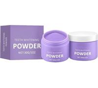 Purple Teeth Whitening Powder, Teeth Restoration Mineral Powder, Deep Cleaning, Fresh Breath, for Coffee, Tea, Food, Wine, and Tobacco Stains