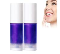 Purple Toothpaste Whitening, Dental Color Corrector Serum in a Foam Formula, Color Corrector Toothpaste, Purple Toothpaste for Teeth Whitening (2 Pcs)