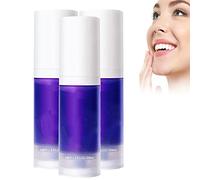 Purple Toothpaste Whitening, Dental Color Corrector Serum in a Foam Formula, Color Corrector Toothpaste, Purple Toothpaste for Teeth Whitening (3 Pcs)