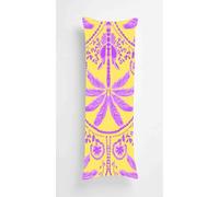 Purple Tree Body Pillow Case Cover 50x135cm, Long Backrest Cushion Pillow Protector with Zipper, Decorative Bedding Pillowcase, Soft Body Pillow Cover for Couch Bedroom Tropical Flowers