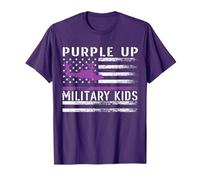 Purple Up - Bandera militar para niños, helicóptero, piloto militar Camiseta