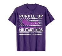 Purple Up - Bandera militar para niños, helicóptero, piloto militar Camiseta