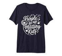 Purple up for Military Kids Dandelion Month of The Military Camiseta Premium