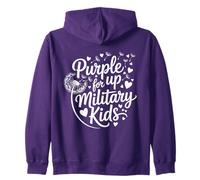 Purple up for Military Kids Dandelion Month of The Military Sudadera con Capucha