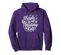 Purple up for Military Kids Dandelion Month of The Military Sudadera con Capucha