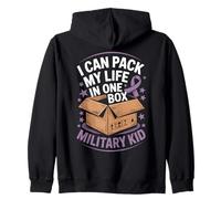 Purple Up Military Kids Brave Proud Resilient Military Child Sudadera con Capucha
