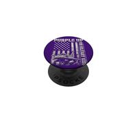 Purple Up Military Kids Fighter Jet Mes del Niño Militar PopSockets PopGrip Adhesivo