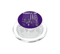 Purple Up Military Kids Fighter Jet Mes del Niño Militar PopSockets PopGrip para MagSafe
