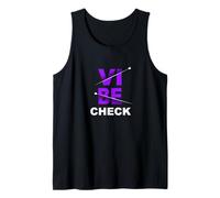 Purple Vibe Check Purple Graphic Camiseta sin Mangas