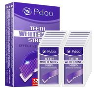 Purple Whitening Strips 16 Uses | Blanqueamiento dental eficaz en 7 días | Blanqueamiento de dientes que es seguro para el esmalte, no sensibilidad, sin deslizamiento| Elimina la decoloración de