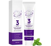 Purple Whitening Toothpaste,3 Days to a Brighter-Looking Smile (1 Pcs) | Color Corrector Teeth Whitening Gel,Surface Stain Remover for Coffee,Tea,Wine,Daily Teeth Care & Fresh Breath