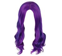 Purple Wig Mixed Blue Long Curly para niños Niñas Cabello púrpura Peluca Cosplay Funny Halloween Propiedad de accesorios para mujeres Accesorios de canto