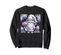 Purple Wisteria Flowers For Mom Cute Gardening GNOME Floral Sudadera