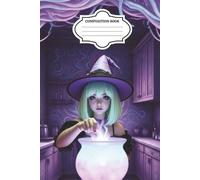Purple Witch Halloween Theme Composition Notebook: College Ruled | For Adults or Students | 6X9 INCH | 100 Page| Perfect gift for everyone who loves HALLOWEEN