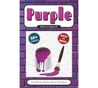 Purple Word Search: 50+ Puzzles With Easy to Read Print | 6x9 inches 110 pages | Gift for Vacations, Holidays, Leisure
