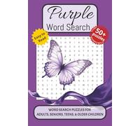 Purple Word Search Puzzle Book: Word searches with easy-to-read print about Purple, Lavender, Lilac, and More. 6x9 inches, 110 pages. 50+ puzzles… Gift for Vacations, Holidays and Free Times.