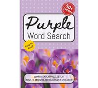Purple Word Search Puzzle Book: Word searches with easy-to-read print about Purple, Lavender, Violet, and More. 6x9 inches, 110 pages. 50+ puzzles… Gift for Vacations, Holidays and Free Times.