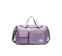 (Purple2) Bolsa de viaje plegable de gran tamaño, portátil, ligera, impermeable, Oxford, bolsa de lona