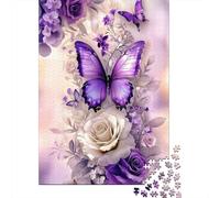 PurpleButterfly Rompecabezas FloralArt 1000 Piezas de Papel Reciclado Adultos Y Mayores De 12 Años Difícil y Desafiante 70x50cm/1000pcs