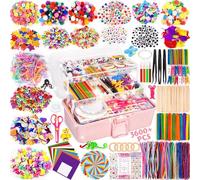 Purpledi Kit Manualidades Niños 3600+PCS, DIY Creativo Kit Manualidades Material, DIY Art Supplies Creativo Regalo Manualidades Labores para Niños, Juguetes Educativos Regalo para Niño Niña