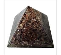 Purpledip Amethyst Orgone Pyramid with Crystal Quartz Energy Rod: Good Luck Healing Charm, Divine Spiritual Crystal Stone (11509)